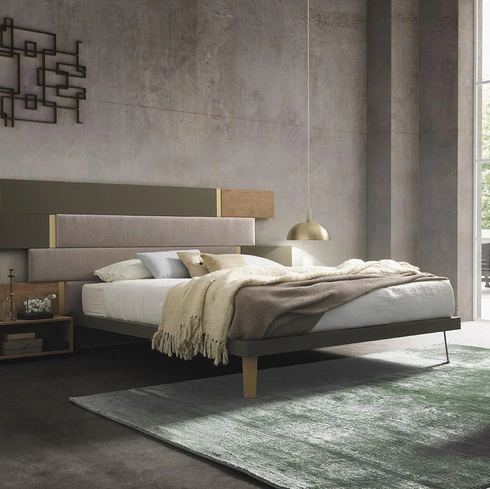 Letto matrimoniale Regolo Imbottito di Mobilgam