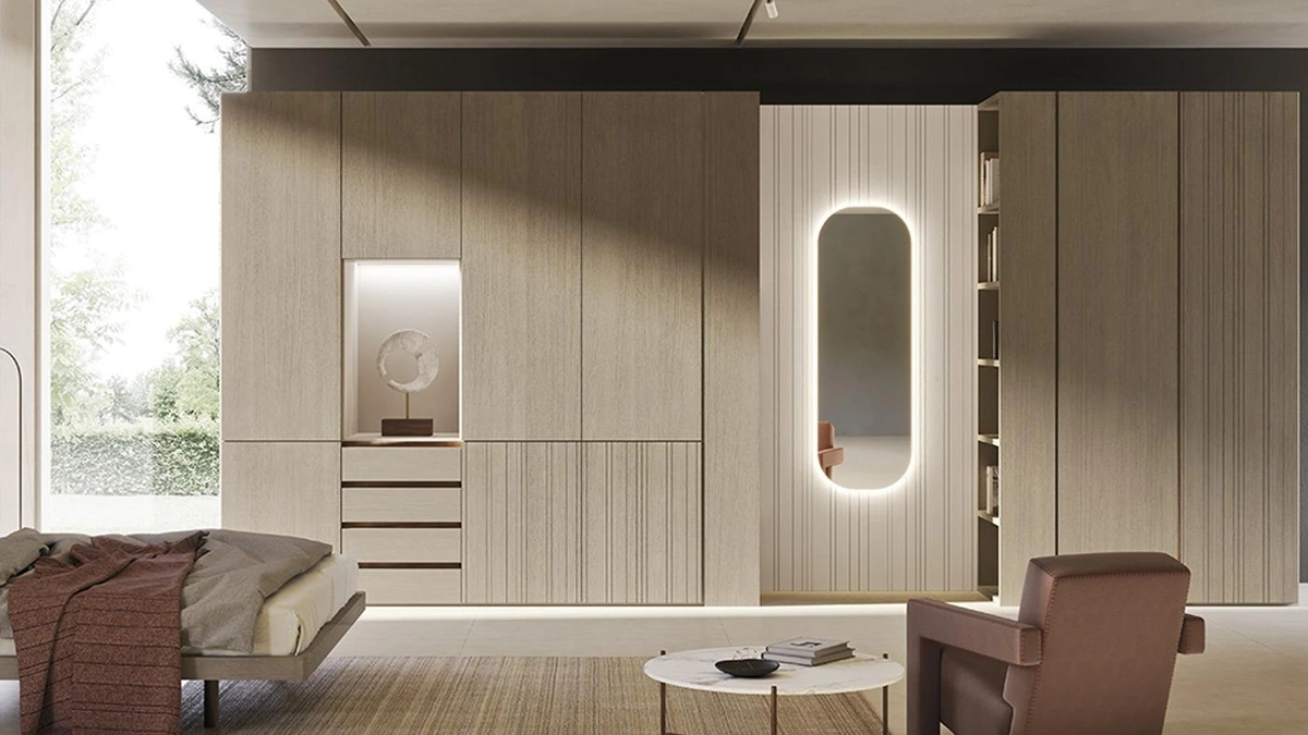 Armadio con ante battenti Comp N04A di Mobilgam