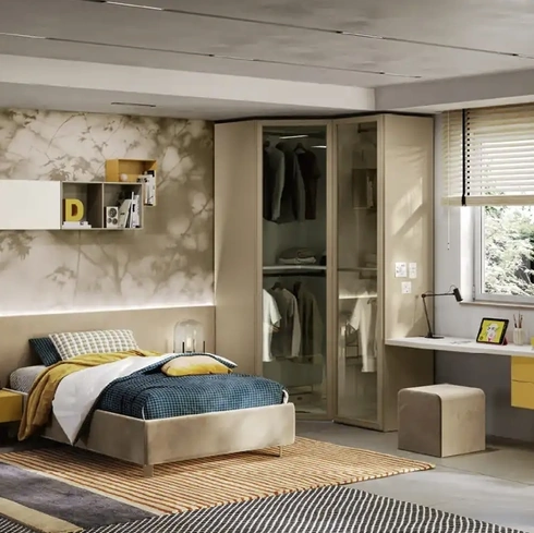 Cameretta per ragazzi Y102 di Moretti Compact Camerette