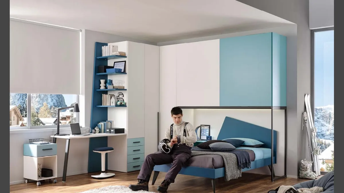 Cameretta a ponte per ragazzi YC313 Moretti Compact