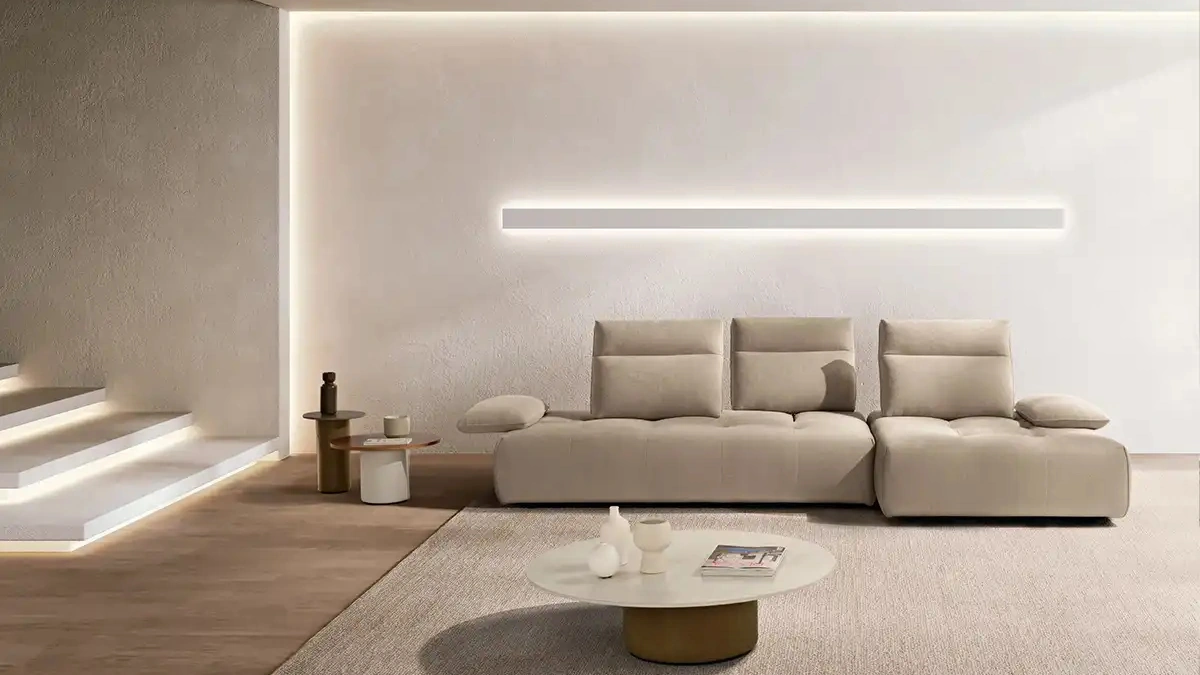 Divano con penisola Ella Max Divani