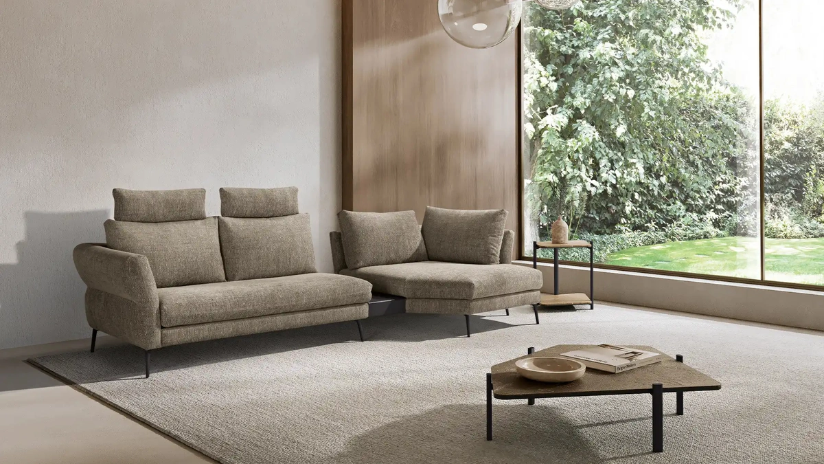 Divano con penisola Vibe di Max Divani