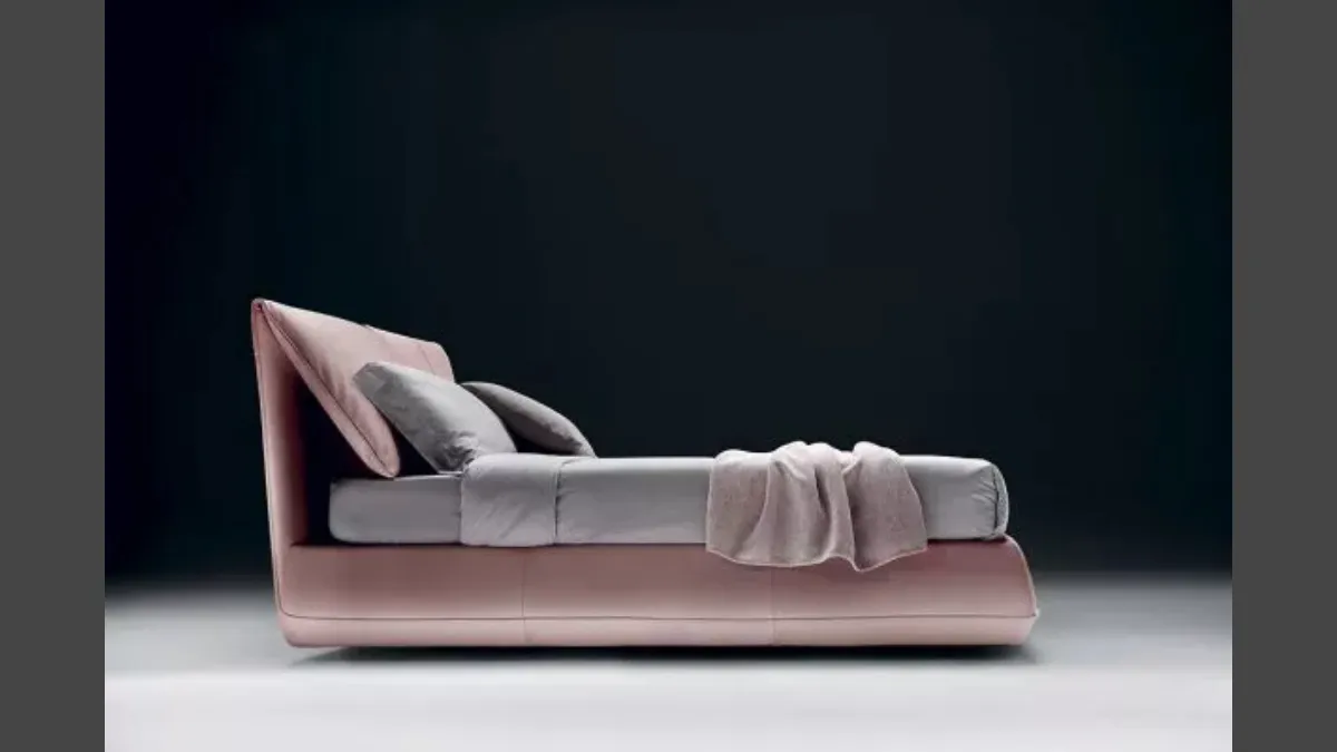 Letto in pelle Avenue di Bontempi Letti Design