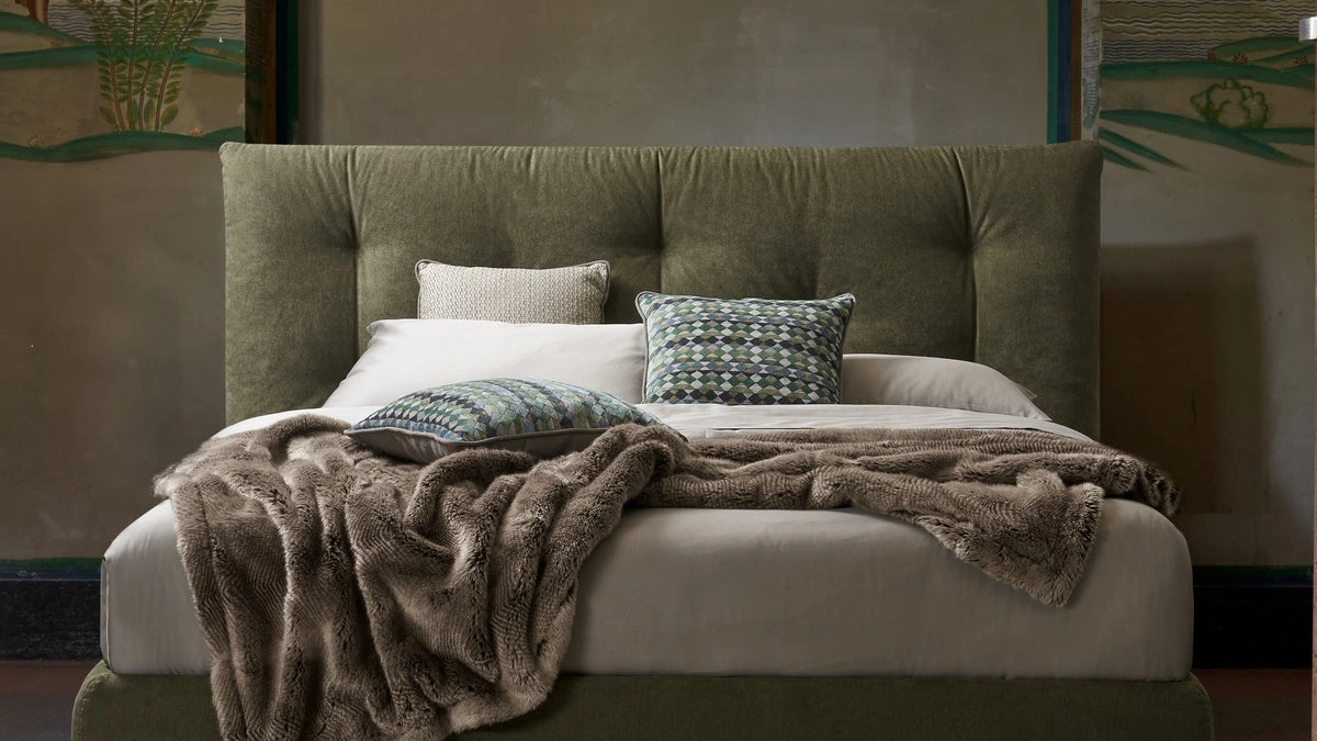 Letto in tessuto Gustav di Dorelan Letti