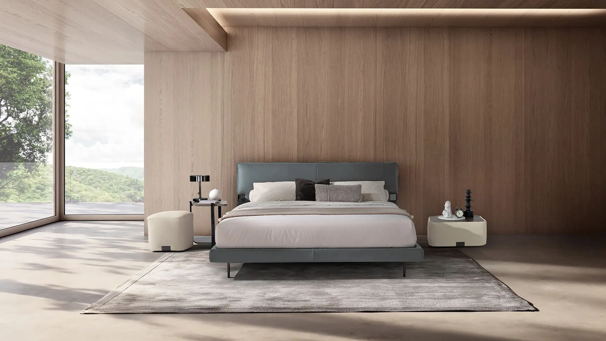 Letto in pelle Nel di Max Divani