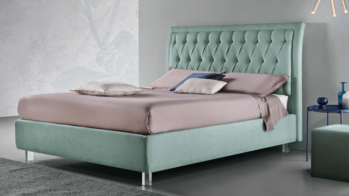 Letto Opera con box contenitore di Susan imbottiti