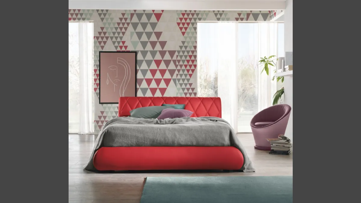 Letto Rombo di Susan imbottiti