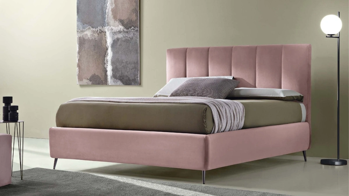 Letto Sax con box contenitore di Susan imbottiti