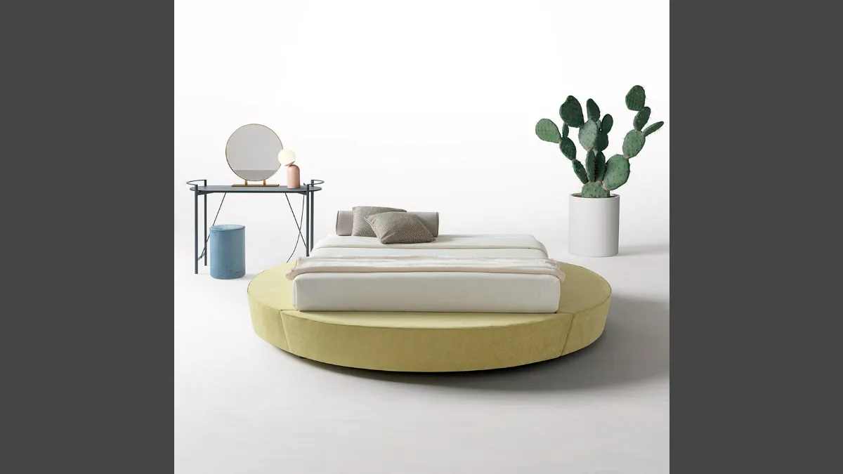 Letto in tessuto Sommier Ring Ovale di Nefi Italia