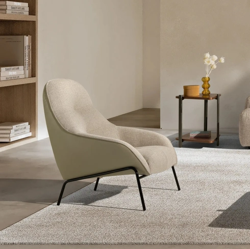 Poltrona Ariel in tessuto di Max Divani