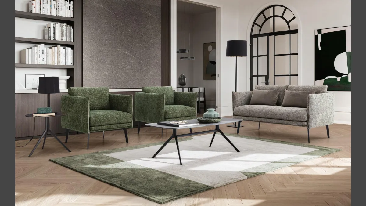 Divano a due posti in tessuto Boon Loveseat di Le Comfort