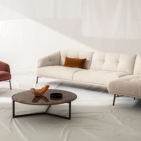 Divano con penisola Charme di Nicoline