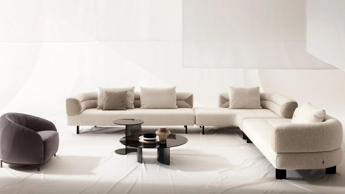 Salotto in tessuto Klarence di Nicoline