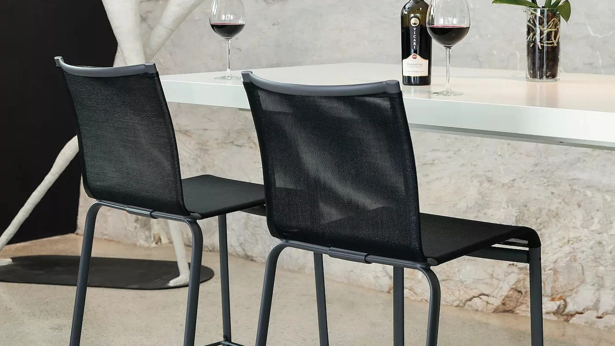 Sgabello Net in soft texplast di Bontempi