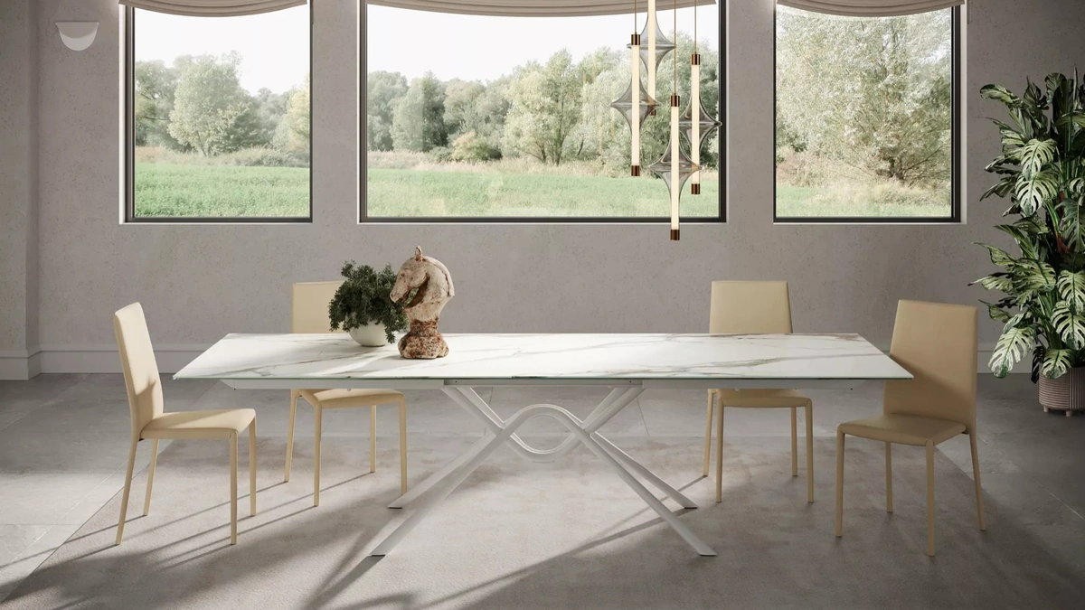 Tavolo Hunter in SuperMarmo di Bontempi