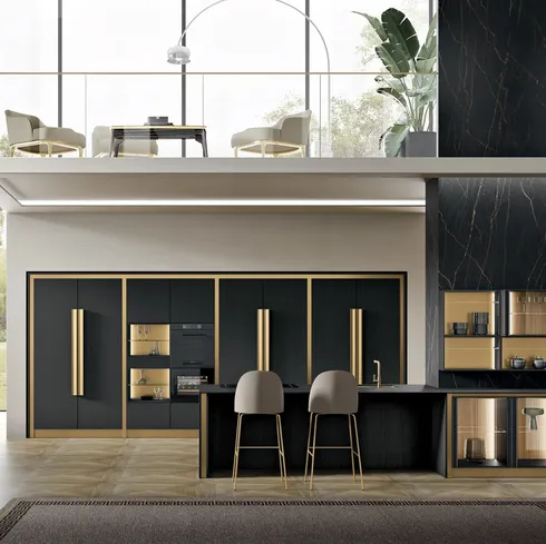 Cucina Moderna con isola Deluxe 01 di Spar