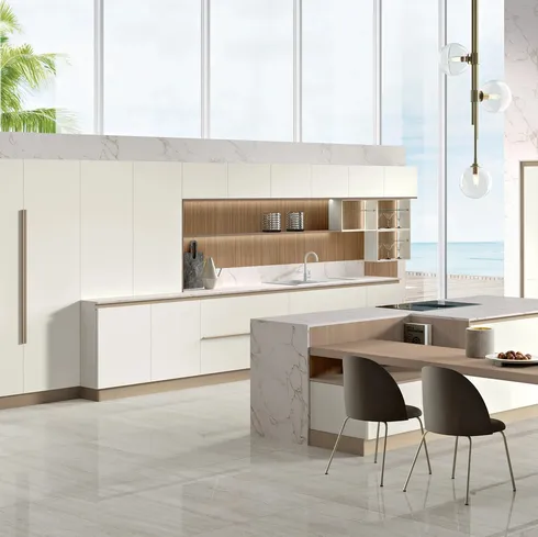 Cucina Moderna con isola Deluxe 02 di Spar
