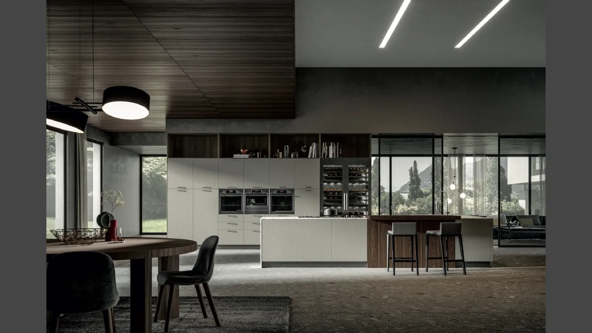 Cucina Moderna Genesi con isola di Home Cucine