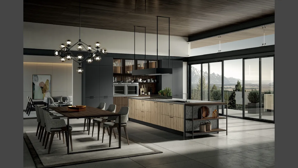 Cucina Moderna Genesi con isola di Home Cucine