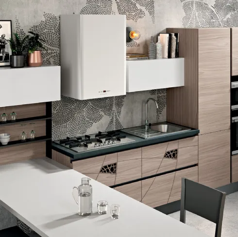 Cucina Moderna Lapis comp 01 di Spar