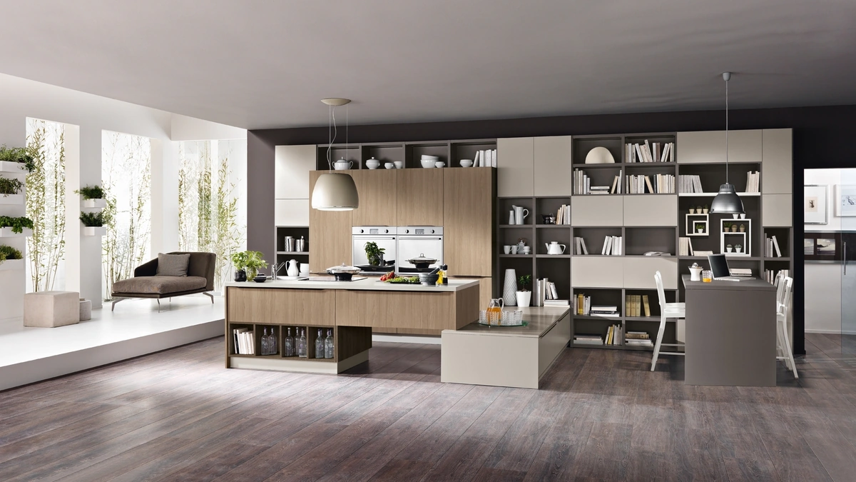 Cucina Moderna con penisola Miami 10 di Spar