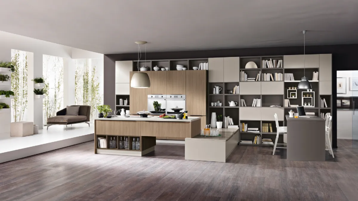 Cucina Moderna con isola Miami 10 di Spar
