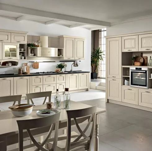 Cucina lineare Shabby Chic Borgo 04 di Spar